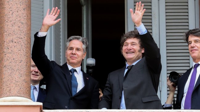 Blinken dio un espaldarazo a Milei pese a su cercanía con Trump