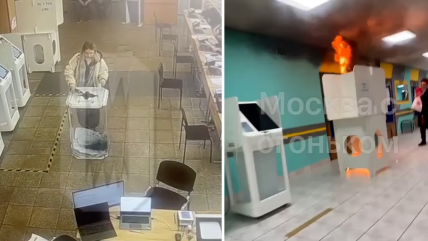   Electores vierten tinta negra e incendian urnas en Rusia 