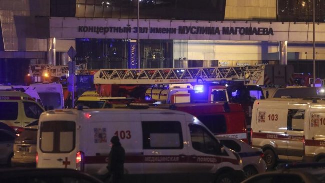 Ascienden a 133 los muertos por atentado en sala de conciertos cerca de Moscú