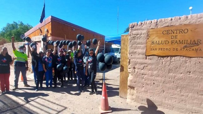 San Pedro de Atacama: Funcionarios de la salud municipal cumplen cinco días en paro