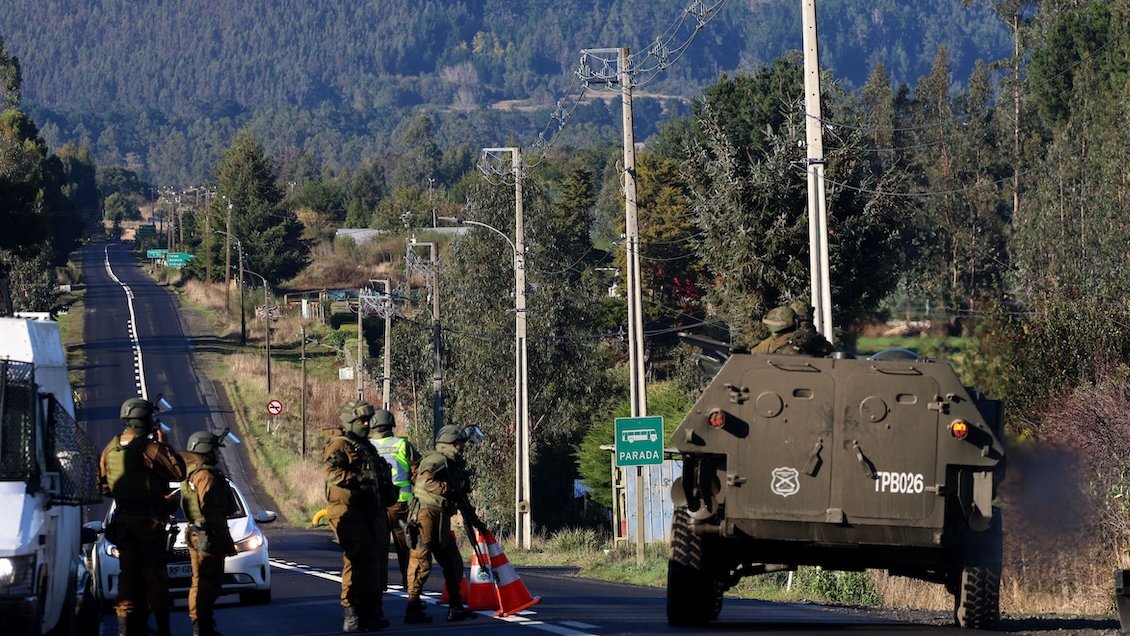 Fiscalía visitó lugar donde fueron encontrados los tres carabineros asesinados