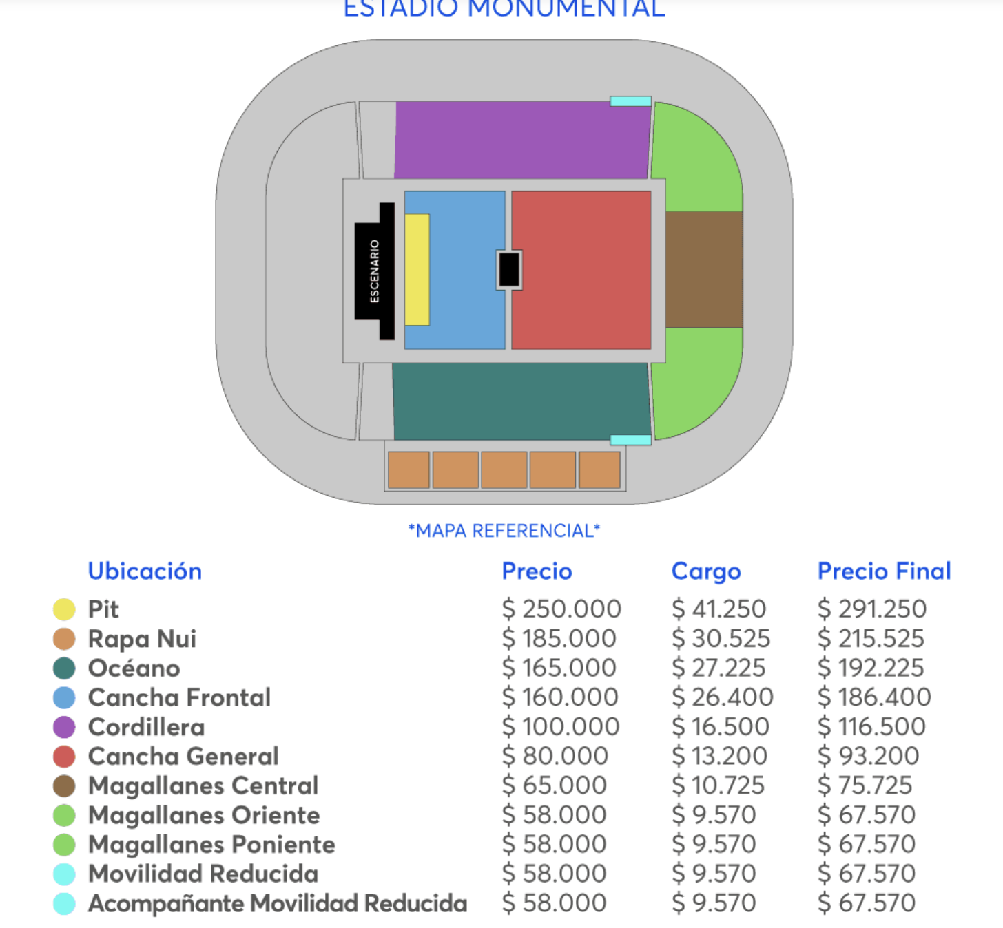 Entradas Paul McCartney Chile