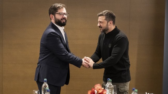 Presidente Boric se reunió con Zelenski durante Cumbre de Paz de Ucrania