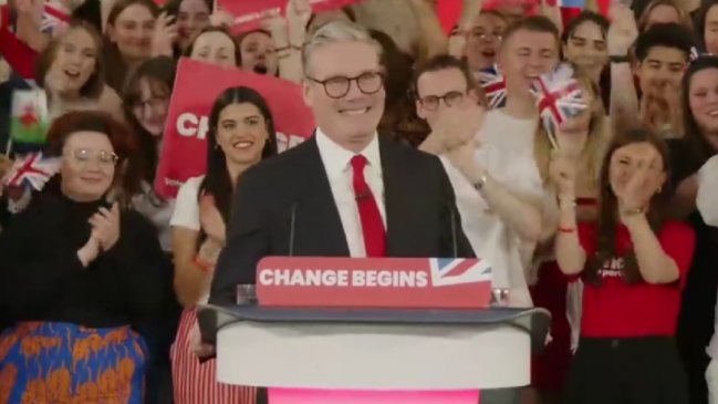 Keir Starmer, futuro primer ministro: 