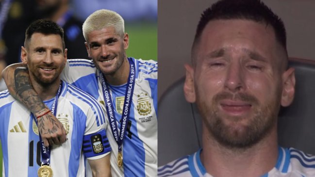 De Paul y el llanto de Messi en la final de Copa América: Lo vimos y ganamos por él