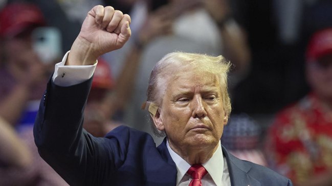 Trump sufrió una herida de dos centímetros y evoluciona bien