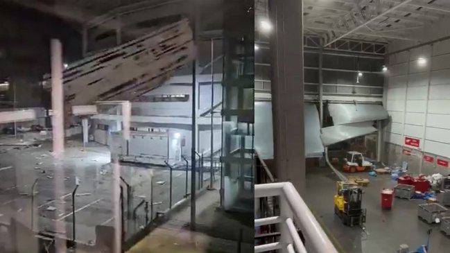 El viento causó serios problemas en el aeropuerto de Santiago