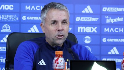   La conferencia de prensa de Gustavo Alvarez antes del choque con Cobreloa 