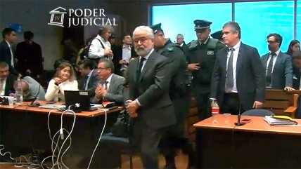   Luis Hermosilla se retiró esposado tras imposición de prisión preventiva 