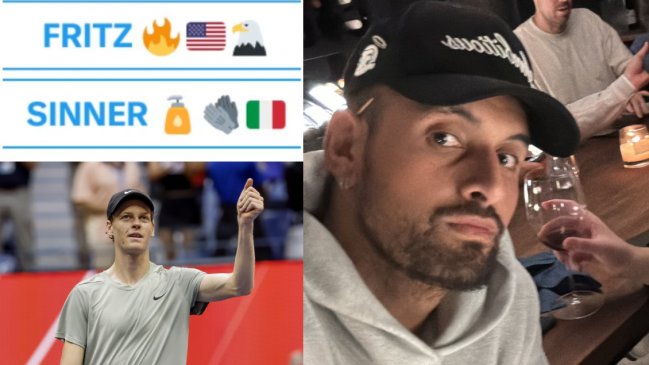 Kyrgios lanzó provocaciones a Sinner antes de la final del US Open