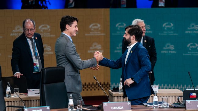 Presidente Boric se reunirá con el primer ministro de Canadá en Lima