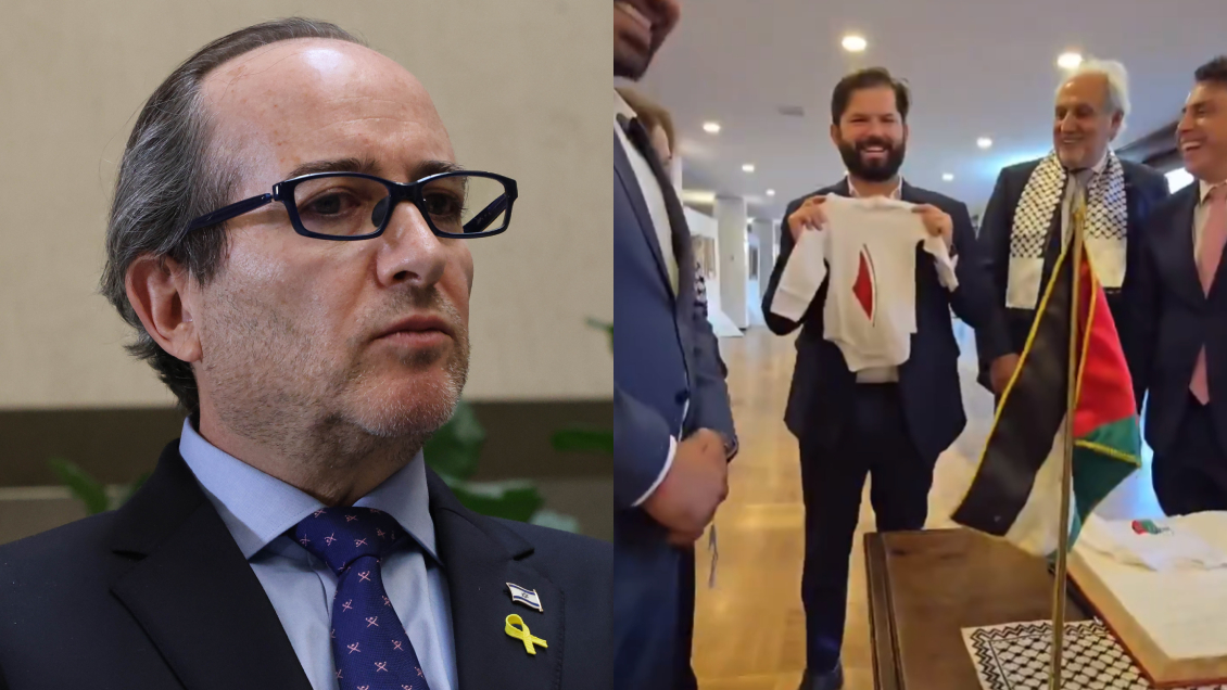 Embajador israelí: Regalo de comunidad palestina a la guagua de Boric 
