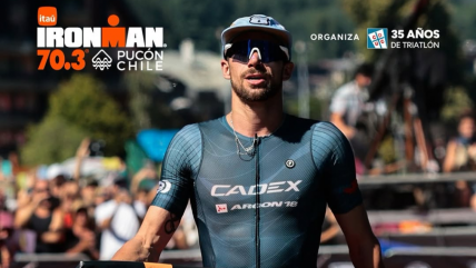   Tyler Mislawchuk se alzó como ganador masculino del Ironman 70.3 de Pucón 