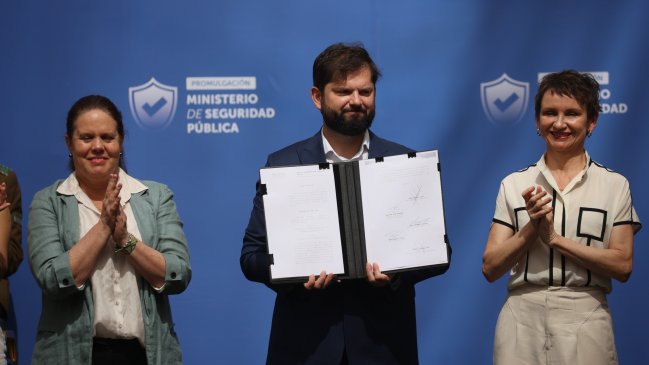 Boric promulgó la ley que crea el Ministerio de Seguridad