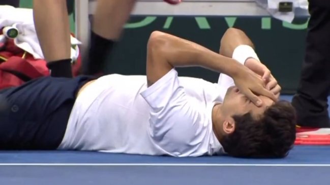 [VIDEO] El artero golpe de Zizou Bergs que dejó lastimado a Cristian Garin