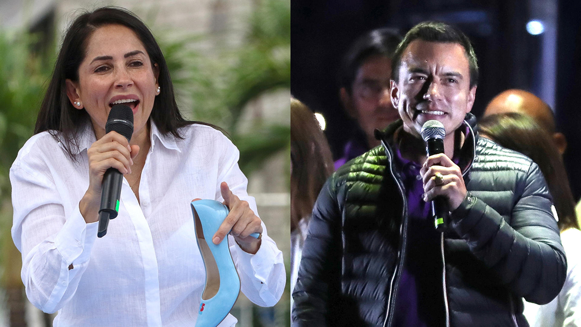 Ecuador tendrá segunda vuelta electoral entre presidente Noboa y correísta González Ecuador tendrá segunda vuelta electoral entre presidente Noboa y correísta González