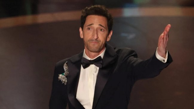 Adrien Brody bate el récord con el discurso más largo en la historia de los Oscar