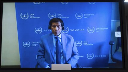  Duterte tuvo su primera comparecencia ante la CPI por lesa humanidad  