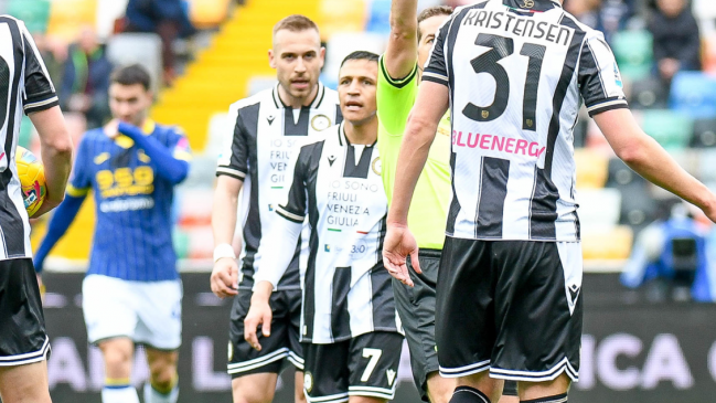 Alexis Sánchez tropezó junto a Udinese antes de sumarse a La Roja