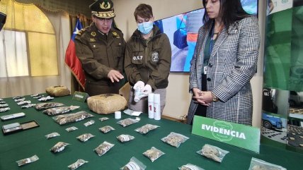   Incautan más de tres kilos de droga en Temuco: Presuntos traficantes fueron detenidos 