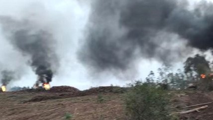   Nuevo atentado en la Macrozona Sur: Cinco máquinas quemadas 