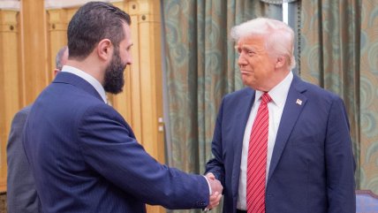  Trump levantó sanciones a Siria y se reunió con su nuevo líder  