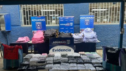   Incautan cientos de camisetas de fútbol falsificadas en la Ruta 5 Norte 