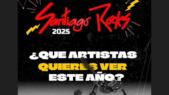 Lanzan venta en verde de Santiago Rocks 2025: Andrés Calamaro primer confirmado