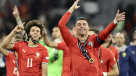 Cristiano lideró festejos de Portugal en el Allianz Arena tras conquistar la Nations League