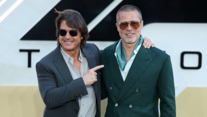   Con Tom Cruise y Brad Pitt: 