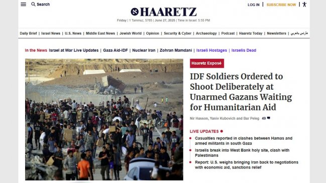 Diario israelí revela que soldados tienen orden de disparar a palestinos que buscan comida