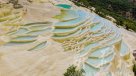 Baishuitai, una de las terrazas de piedra caliza más grandes de China