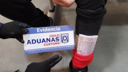 Argentino fue detenido en la frontera con 100 mil euros adosados a su cuerpo