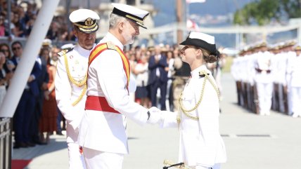  La princesa Leonor terminó su formación naval que incluyó comentado paso por Chile 