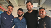 Presidente Boric visitó en familia el Claro Arena y compartió con Gary Medel y Fernando Zampedri