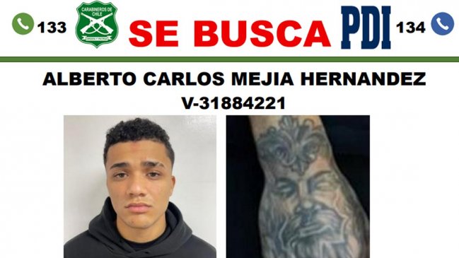 Alertan que sicario liberado sin justificación ya escapó de Chile