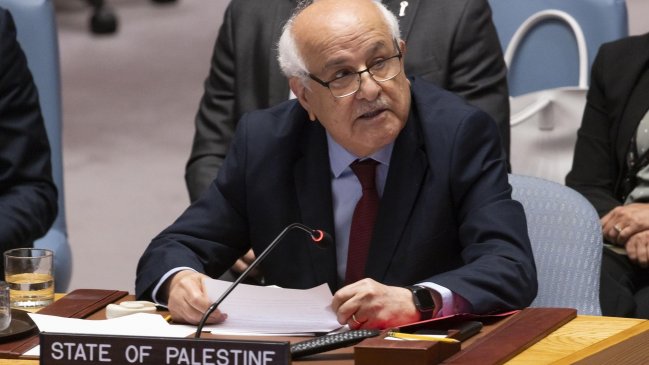 Palestina pide al Consejo de Seguridad 