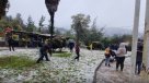 Niños aprovecharon la nieve para jugar en el Cajón del Maipo