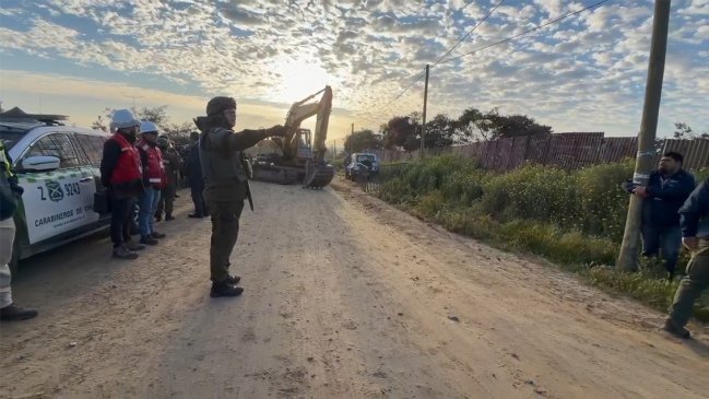 Comienza la demolición de la toma de Quilpué