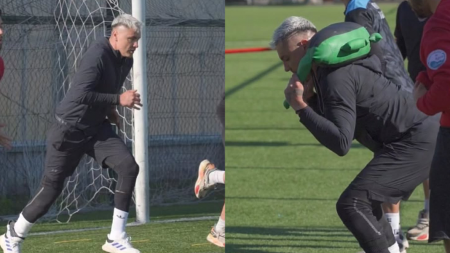 Cristóbal Campos se sumó a los entrenamientos de equipo de Tercera B