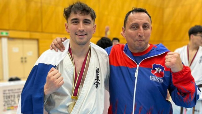 Chileno Nicolás Valdivia se coronó campeón mundial de karate en Japón