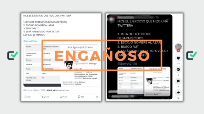 Engañoso: DD.DD. no