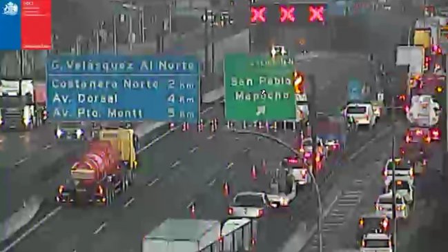 Colisión múltiple causa gran congestión vehicular en General Velásquez