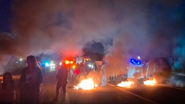 Vecinos de Tiltil cortaron Ruta 5: Piden que Punta Peuco no sea cárcel común