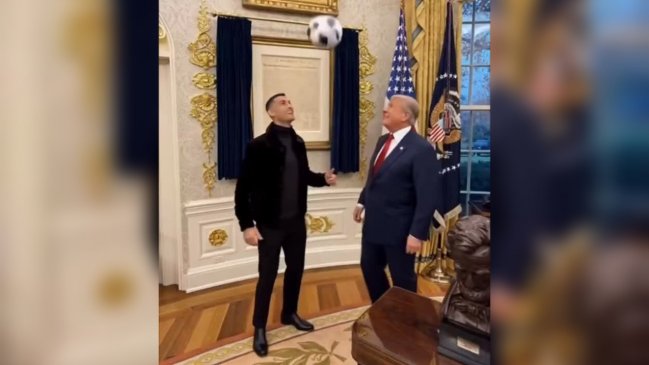 Donald Trump sorprendió con divertido video de IA jugando con Cristiano Ronaldo en el Salón Oval