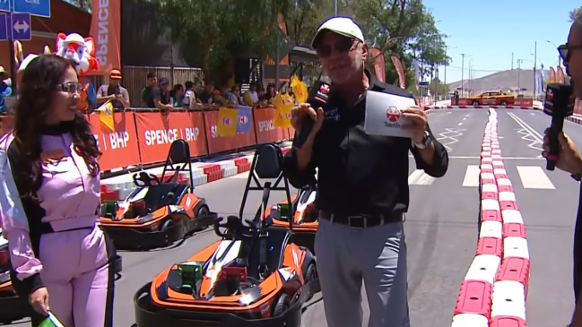 Eliseo Salazar fue el anfitrión del karting de la Teletón en el norte