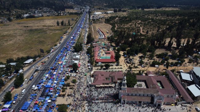 Peregrinación a Lo Vásquez: Ruta 68 tendrá cortes de tránsito extensos