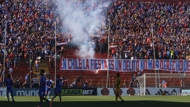Universidad de Chile y Unión Española fueron citados al tribunal por fuegos artificiales