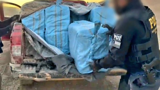 Operación de la PDI interceptó una tonelada de droga en Taltal