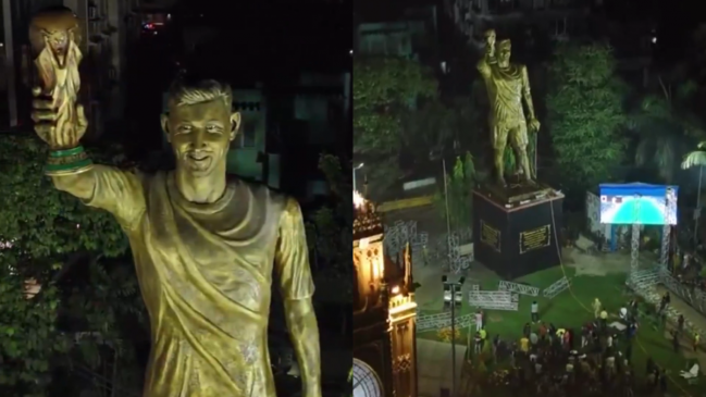 Mide 21 metros: Estatua gigante de Messi será inaugurada en India